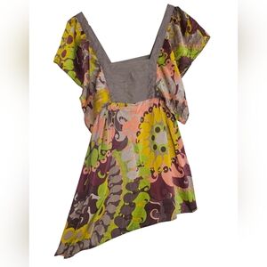 100% Silk Top Flowy Floral